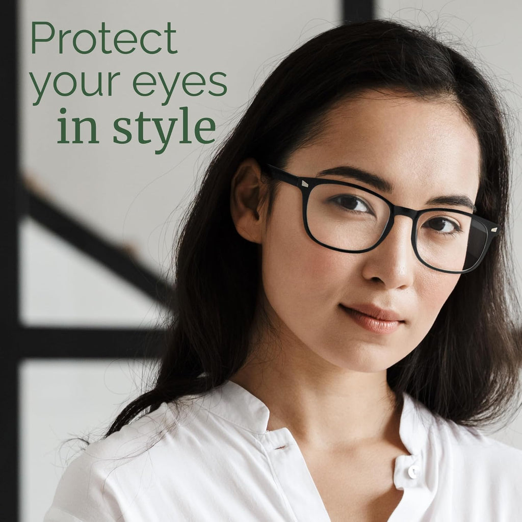 6 Pack Blue Light Blocking Glasses for Women Men – Stylish Computer & Gaming Glasses, Fashion Square Frame Eyewear